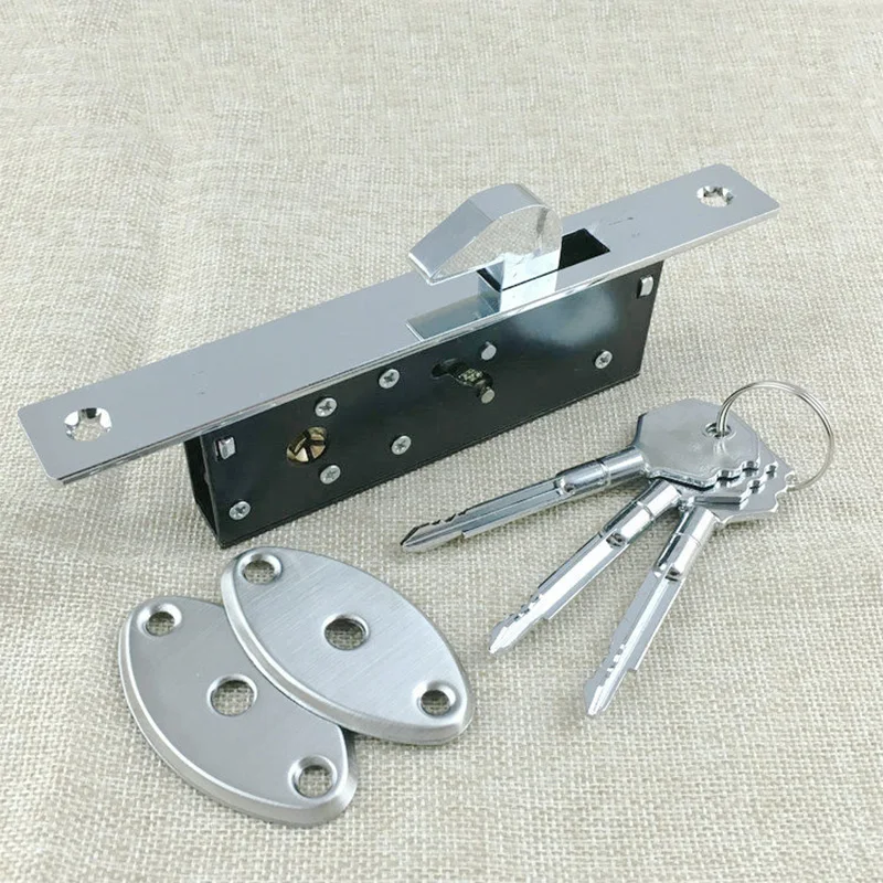 Алюминиевая раздвижная дверь крюк замок невидимый деревянная фоторамка