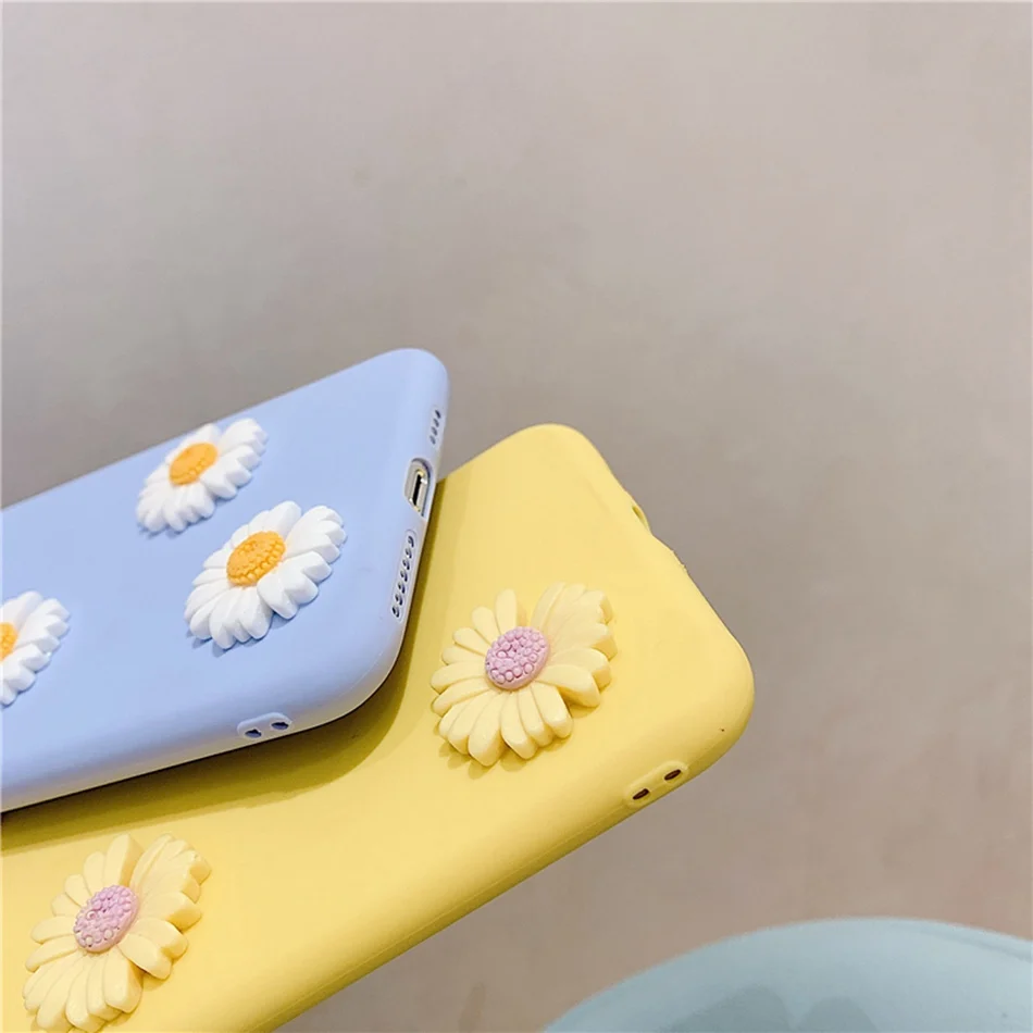 Чехол с подсолнухами Daisy для Samsung A51 A71 A41 A21 A01 модный DIY чехол Galaxy M30S M20 A750 M10 Мягкий