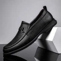 summer mens shoes casual genuine leather classic black or white loafers male breathable slip on shoes man driving shoes for men