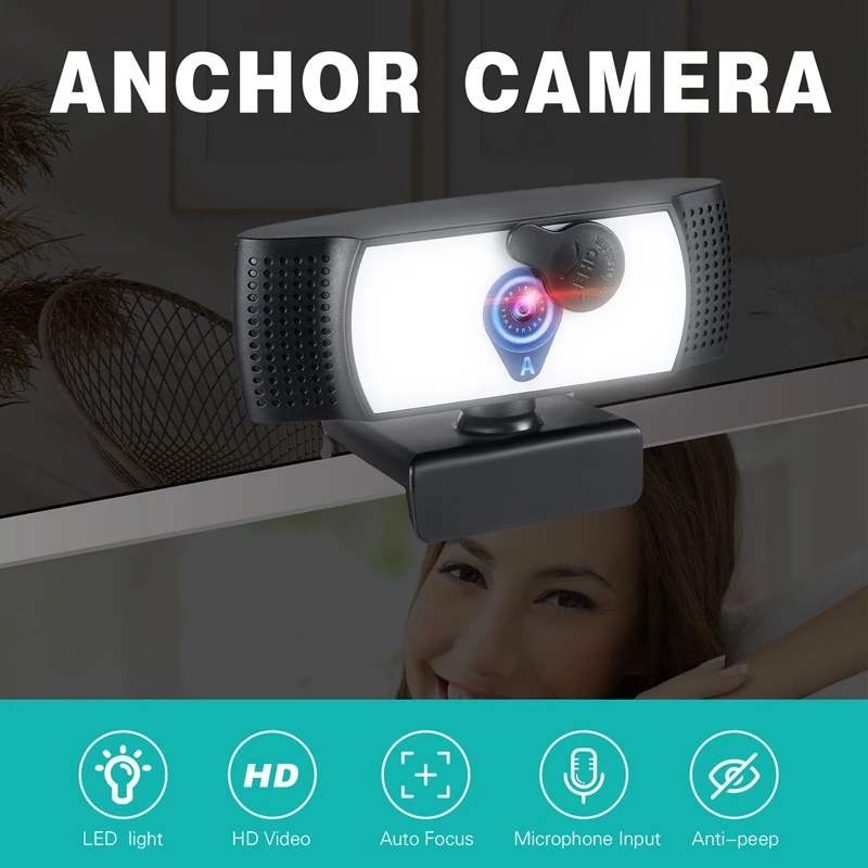 

Web Camera USB Webcam Computer PC Web Cam Auto Focus Laptop Camera for Youtube Live Broadcast Video Work Home