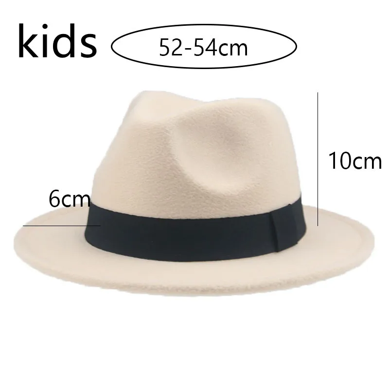 

new kids hat fedoras ribbon band solid camel khaki cowboy hats wedding church formal felted kids child hats sombreros de mujer