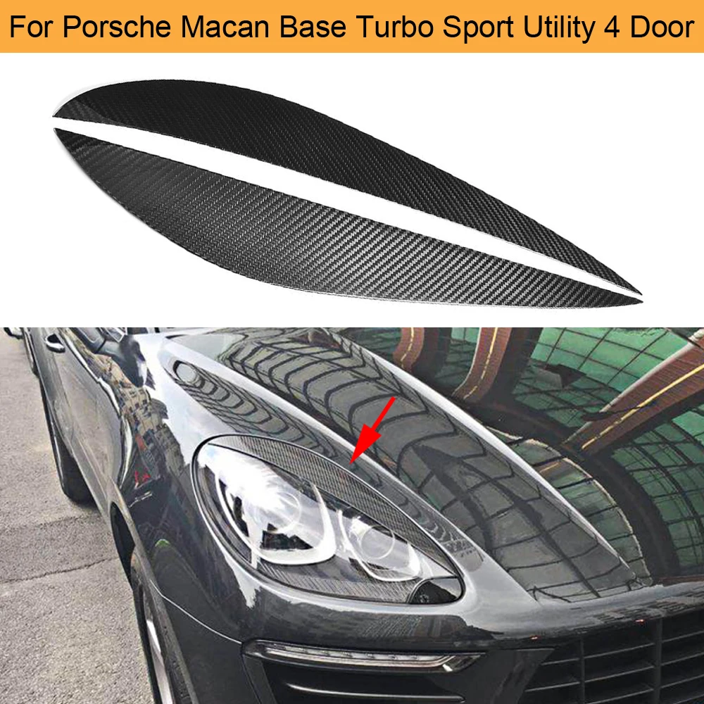 Передняя фара из чистого углерода для Porsche Macan Base Turbo Sport utity 4 двери 2014 2015 2016 2017 2018
