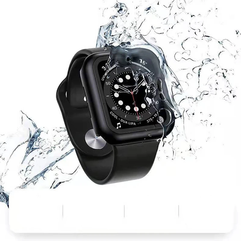 Защитный чехол для Apple Watch Series 7 6 5 45 мм 41 44 40 iWatch 38 42 защита экрана обновленные