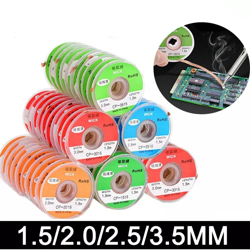 Новая оплетка для удаления припоя фитиль сварки шнур флюс пайки | Инструменты