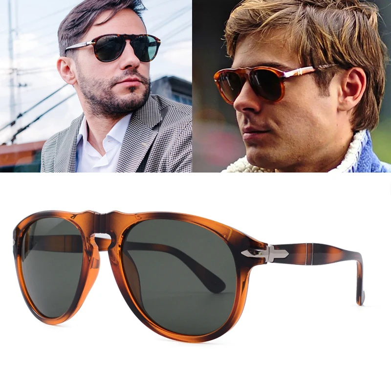 Gafas de sol polarizadas para piloto, lentes de sol clásicas estilo Steve 007, diseño de marca de conducción, 2021