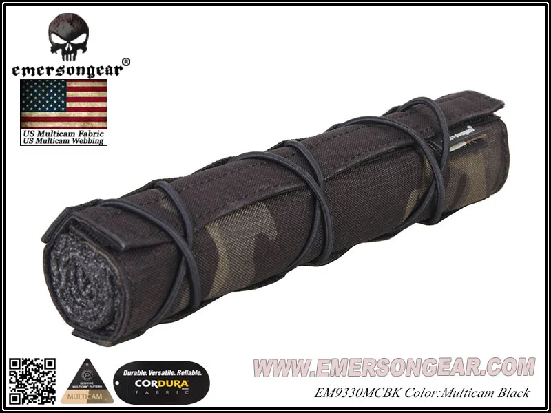 MCBK Emerson gear Emerson 22 см подавитель глушителя Mirage Cover Shield Sleeve глушитель чехол для страйкбола - Цвет: MCBK