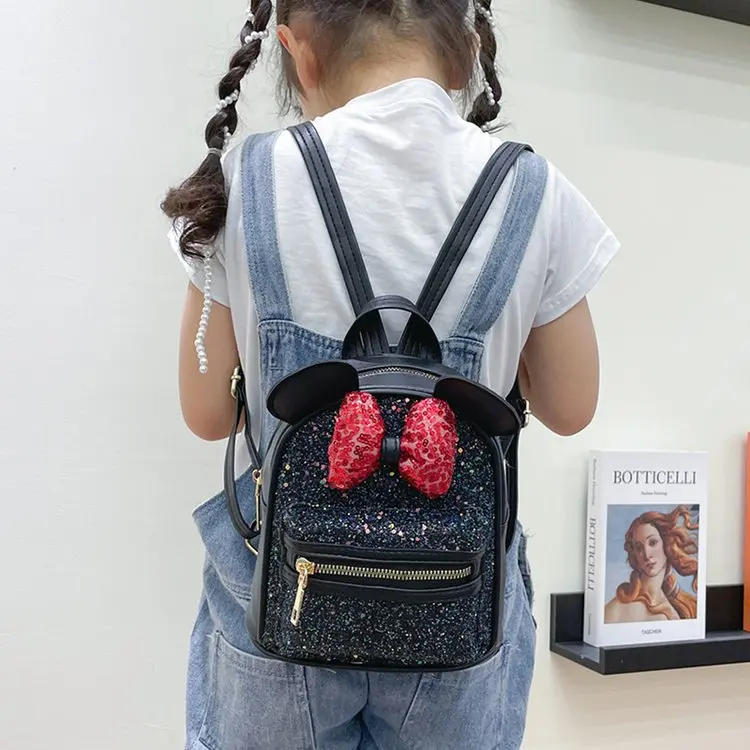 New Kindergarten Small Class School Bag Boy Girl Child Cute Cartoon Minnie Princess Mickey Mouse Backpack 3-7Y Baby PU | Игрушки и хобби