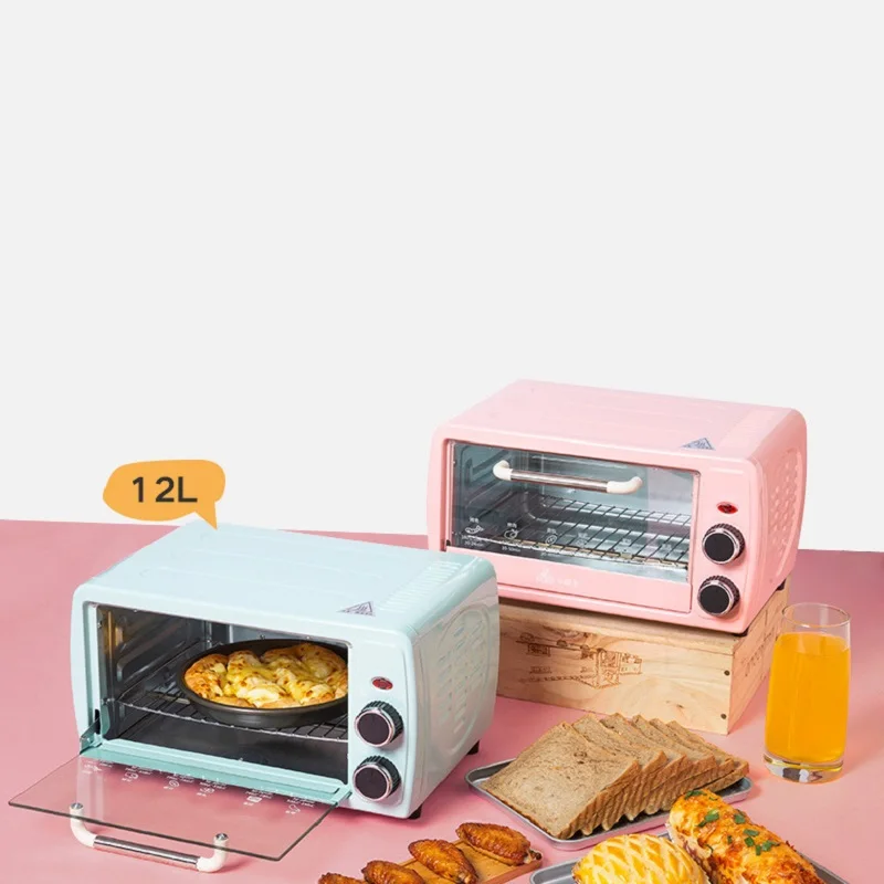 

HA-Life Multifunctional 12L Mini Electric Oven Small Household Frying Pan Baking Pizza Cake Cheese Fruit Barbecue Toaster Oven