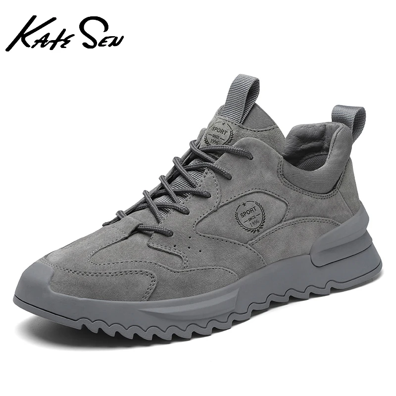 Winter men's Genuine Leather casual flat shoes High Quality Breathable Boat Shoes Outdoor New Style Loafers Trend Sneakers | Обувь