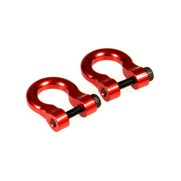 

4Pcs/Set Metal Trailer Hook Hitch Tow Shackles for SCX10 Trx4 1/10 RC Crawler RC Parts Accessories