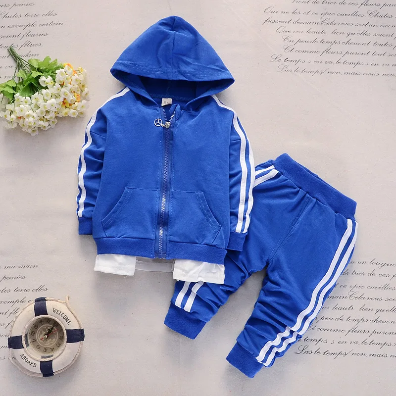 2019 Fashion Autumn Winter Baby Boy Girl Clothes Sets Newborn Tracksuits Zipper Long Sleeve Hooded +Pants 2PCS Kids Colthes Set | Детская