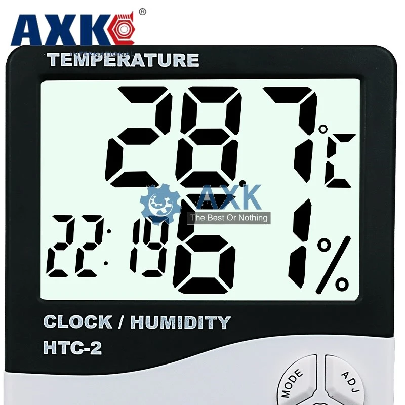 ЖК цифровой HTC 2 термометр гигрометр метеостанция Температура Влажность тестер