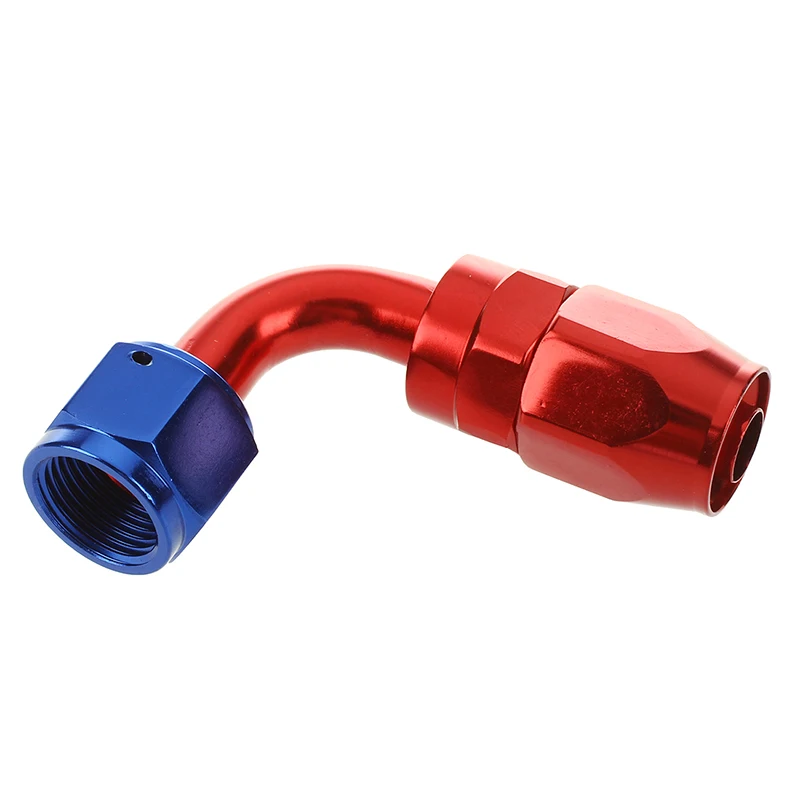 AN8 90 градусов Поворотный Масляный Топливный Шланг Концевой фитинг адаптер