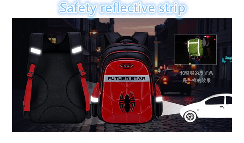 For Cartoon 1-9 Grade 2 Size Student School Bags 3D Boys Waterproof Backpacks book bag Kids Schoolbags Satchel Backpack