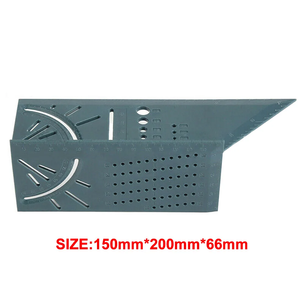 Деревообрабатывающая 3D угловая измерительная линейка пластиковая 45 градусов и 90