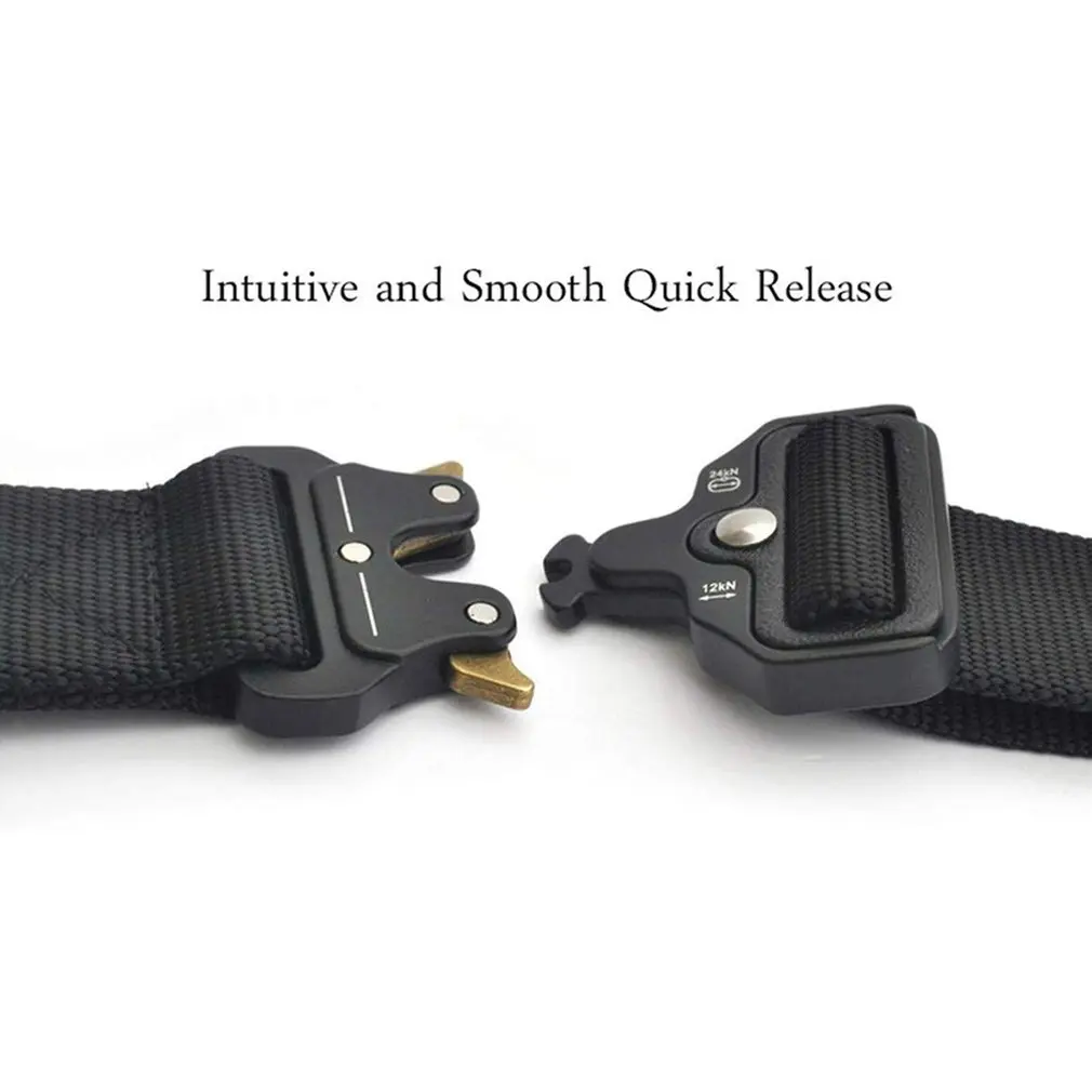 Military Tactical Nylon Belt Metal Buckle Adjustable Army Outdoor Quick Release Hunting Training Width 4.2CM 125cm | Аксессуары для