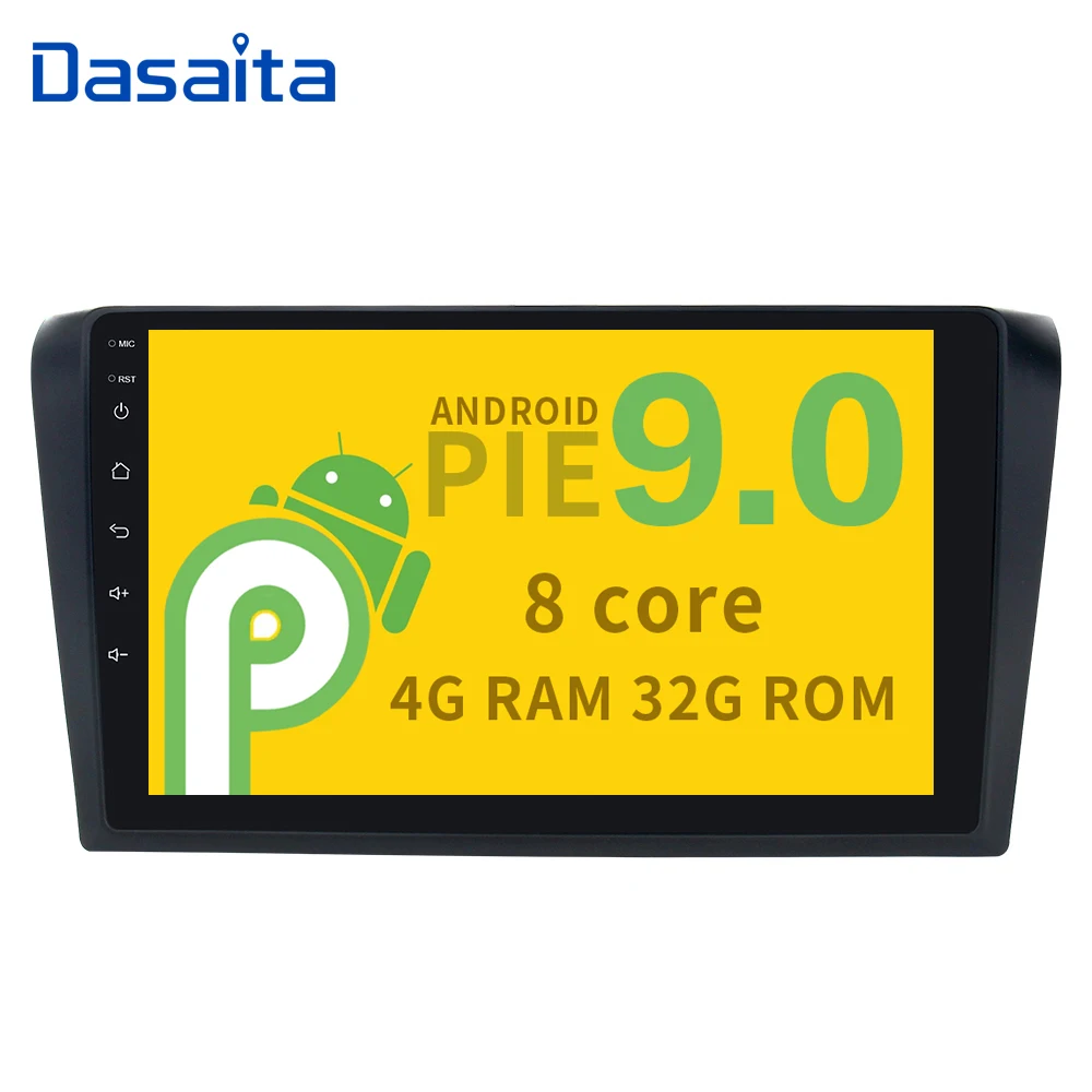 Автомагнитола с сенсорным IPS-экраном 9 дюймов Bluetooth GPS-Навигатором 1 Din Android 0 для Mazda