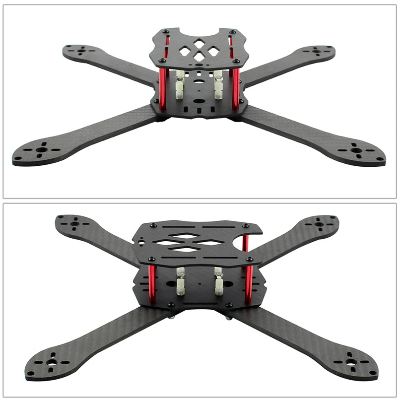 DIY RC Drone Pro SP Racing F3 300 мм 2,4 г 10CH передатчик карбоновая рамка бесщеточная 700TVL камера с FPV дисплеем Квадрокоптер