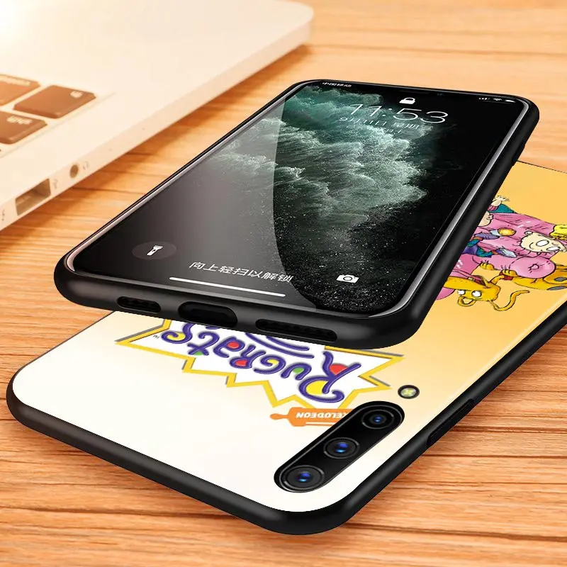 

Lovely Cartoon Rugrat For Samsung A10 10E 10S 20 20S 20E 30 30S 40 40S 50 50S 60 70 70S 80 90 A2 Core Black Soft phone Case