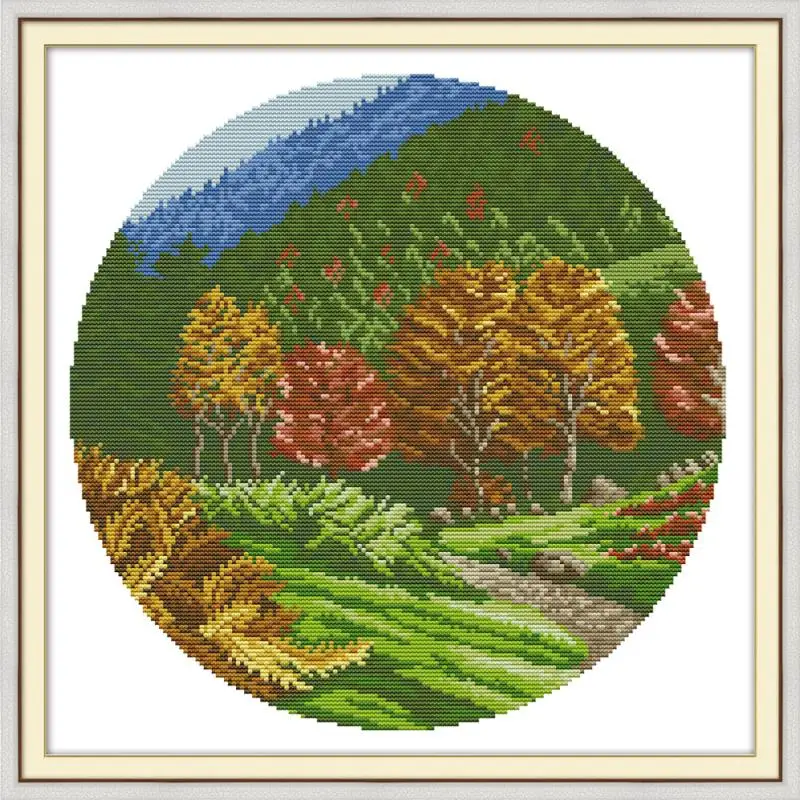 Joy Sunday всесезонные китайские наборы крестиков 14CT декорации DMC узоры вышивка DIY