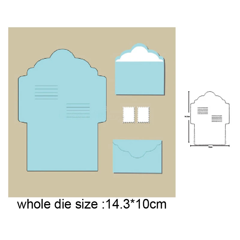 

Folder Greeting card envelope Metal Cutting Dies Stencil for DIY Scrapbooking/photo album Embossing Paper Card Making Craft dies