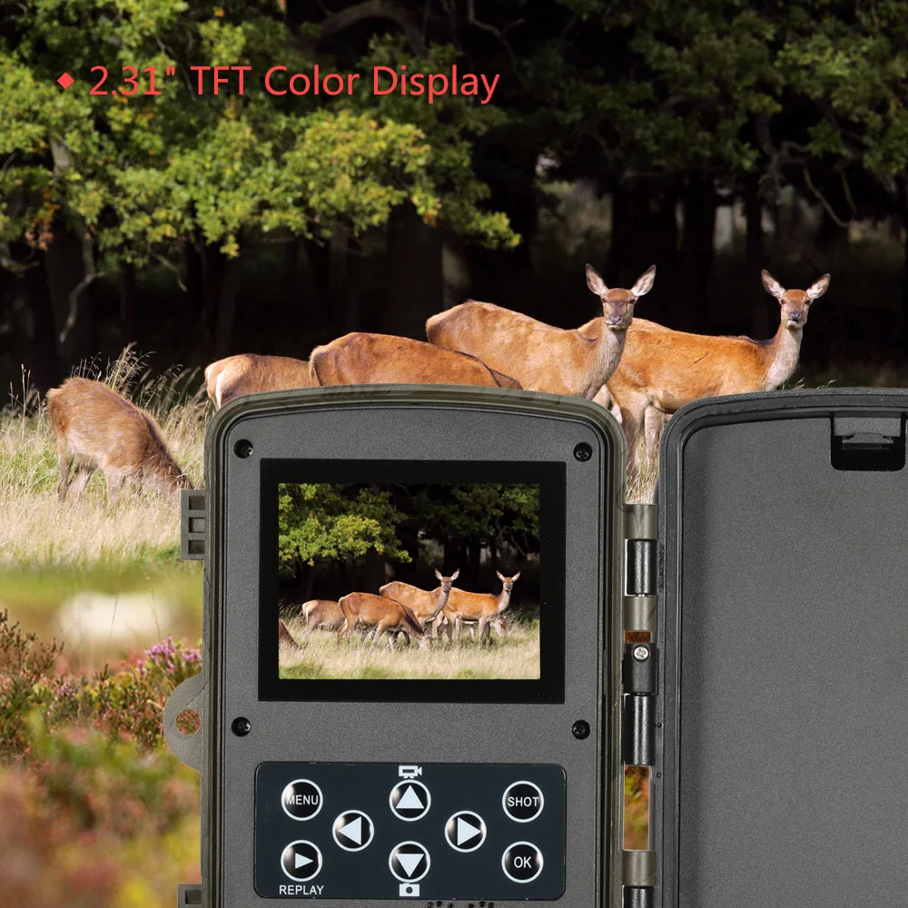 16MP 1080P камера наружная для наблюдения охоты цифровая видеонаблюдения 120 ° Широкий