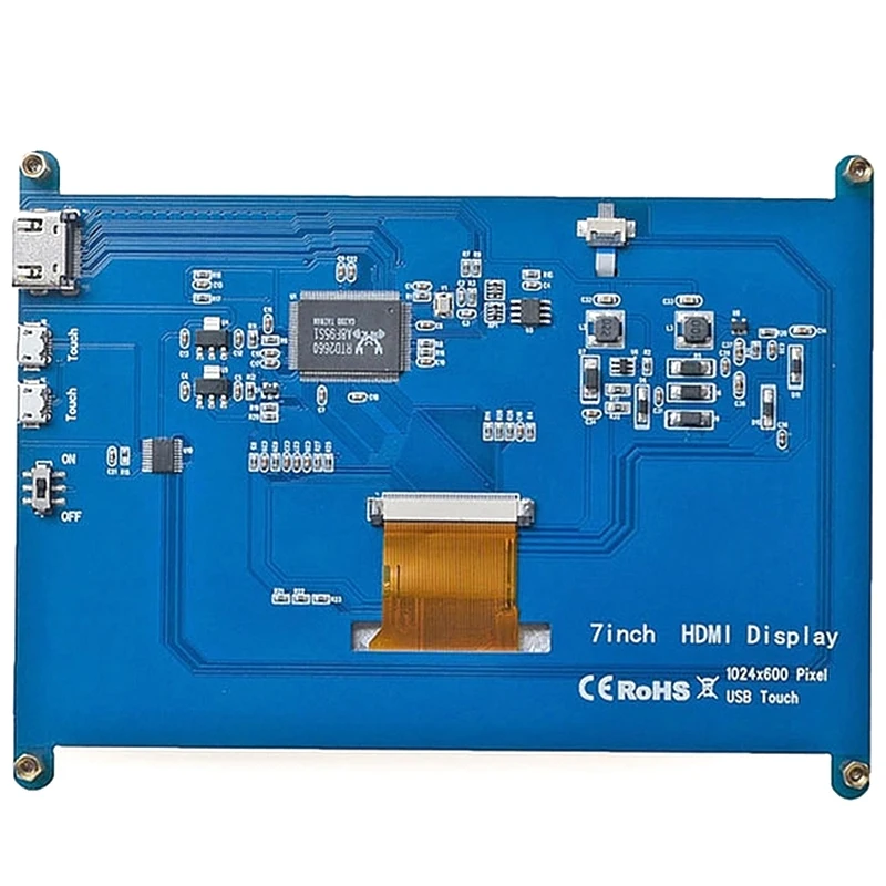 7 дюймов для Raspberry Pi 3 Model B + ЖК дисплей пресс экран lcd 1024x600 HDMI TFT монитор Чехол