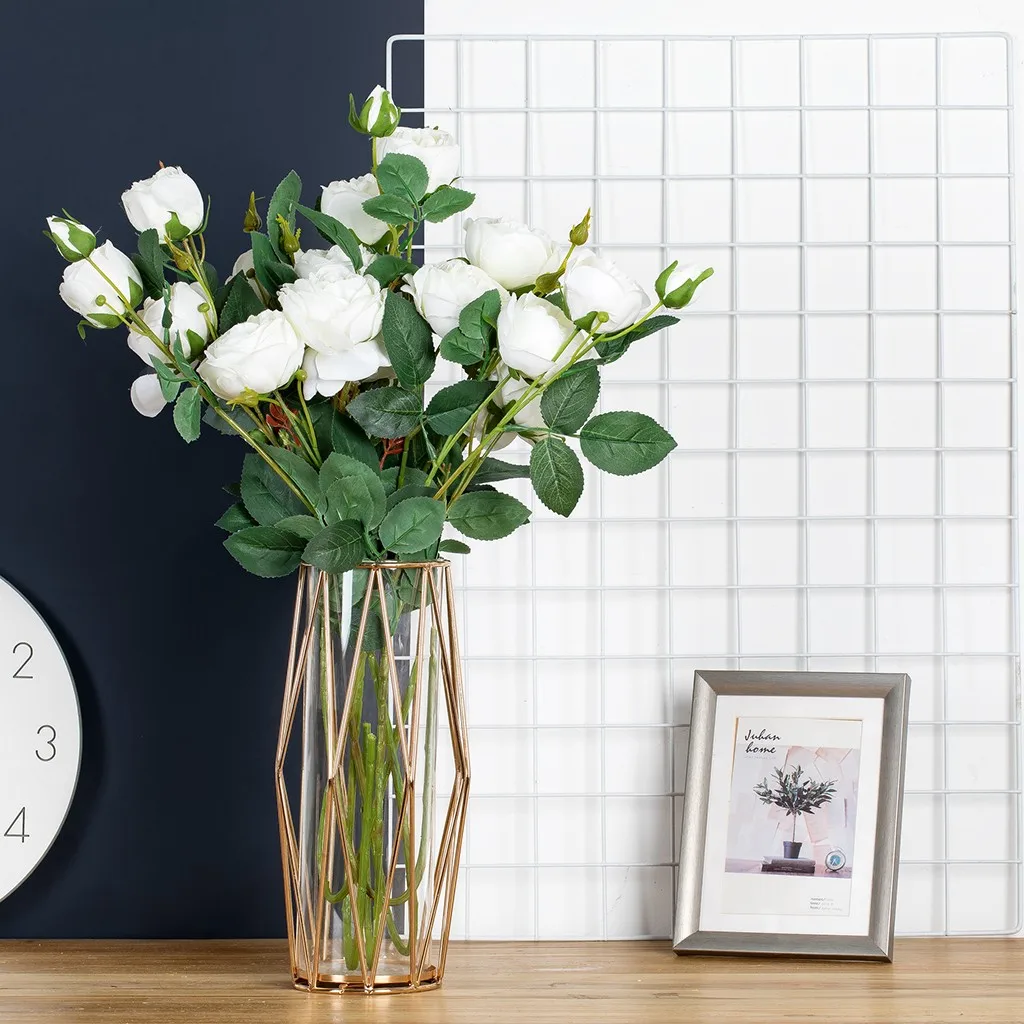 Искусственные цветы Красочные Фланелевые розы искусственные букет невесты