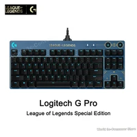 logitech g pro mechanical gaming keyboard wired 87 key rgb backlight league of legends hex keyboard for e sports game player