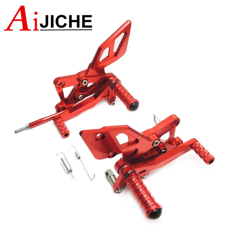 

For Yamaha YZFR3 YZFR25 YZF R3 R25 YZF-R3 MT03 MT-03 2015 2016 CNC Aluminum Adjustable Rearset Rear Set Footrest Foot Pegs