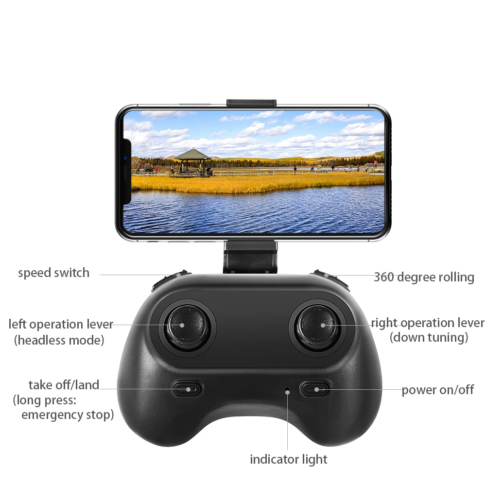 Мини-Дрон 4K 1080P 720P HD с камерой WIFI FPV удерживание высоты красный черный белый