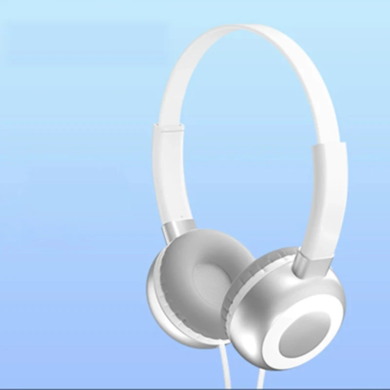 PHOMAX 3.5mm Wired Headphones Over Ear Headsets Bass Stereo Earphone With Microphone White Black For Phone Computer PC Mic | Электроника