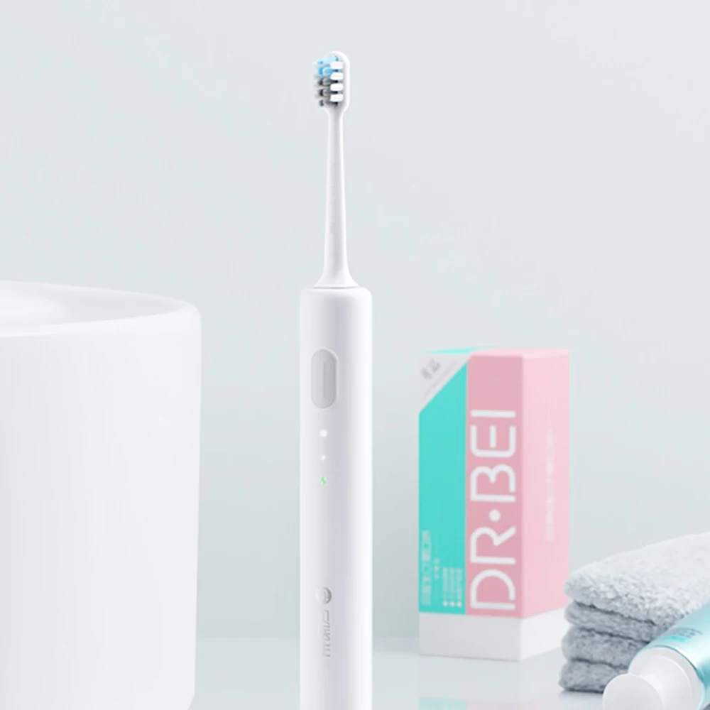 Зубная щетка ультразвуковая аккумуляторная с вибрацией и зарядкой от USB | Бытовая