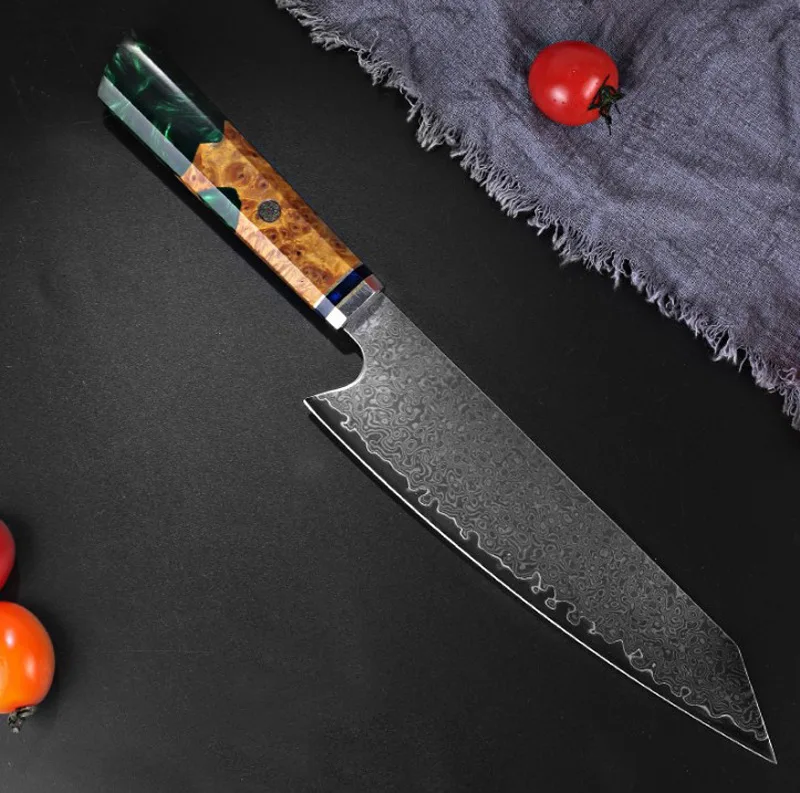 

Resin Stabilized Wood Cutting Knife Octagonal Chef's Knife Chef's Cooking Knife Kitchen Knife Slicing Knife Kitchen Accessories