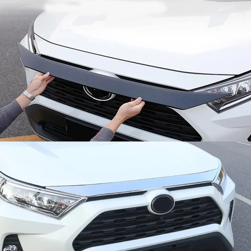 Накладка на крышку капота для Toyota 2020 RAV4 накладка из нержавеющей стали