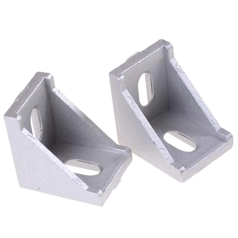 20 шт./лот 3030 Угловые скобы застегнуть L разъем для алюминиевый профиль угловые