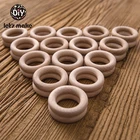 50 шт., деревянные кольца-прорезыватели для зубов, 55 мм, 40 мм