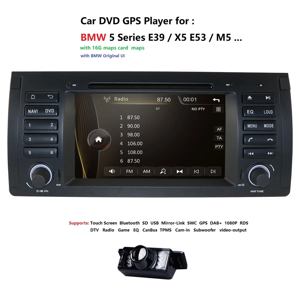 Автомобильный мультимедийный плеер GPS аудио Авторадио для BMW/E39/X5/M5/E53 | Автомагнитолы -32974479205