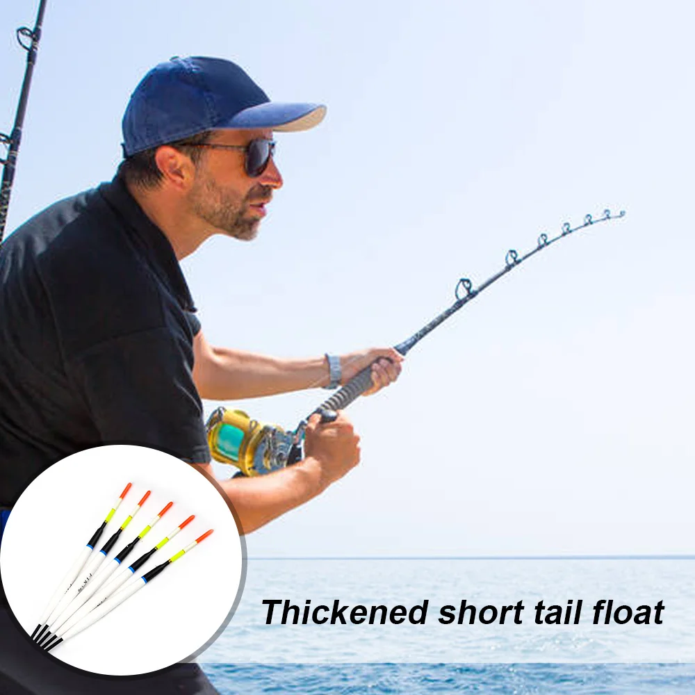 

5Pcs/Set Fishing Float Fishing Bobbers Vertical Buoy Balsa Float Fishing Tackle for Carp Fishing
