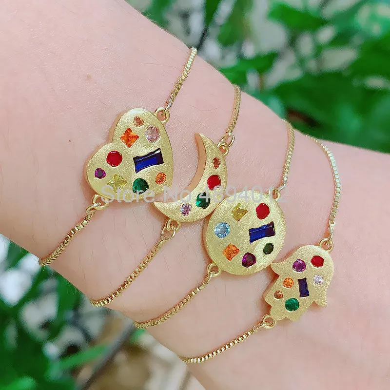 5 шт. женский браслет модные украшения 2019 Новое поступление! CZ установка в форме