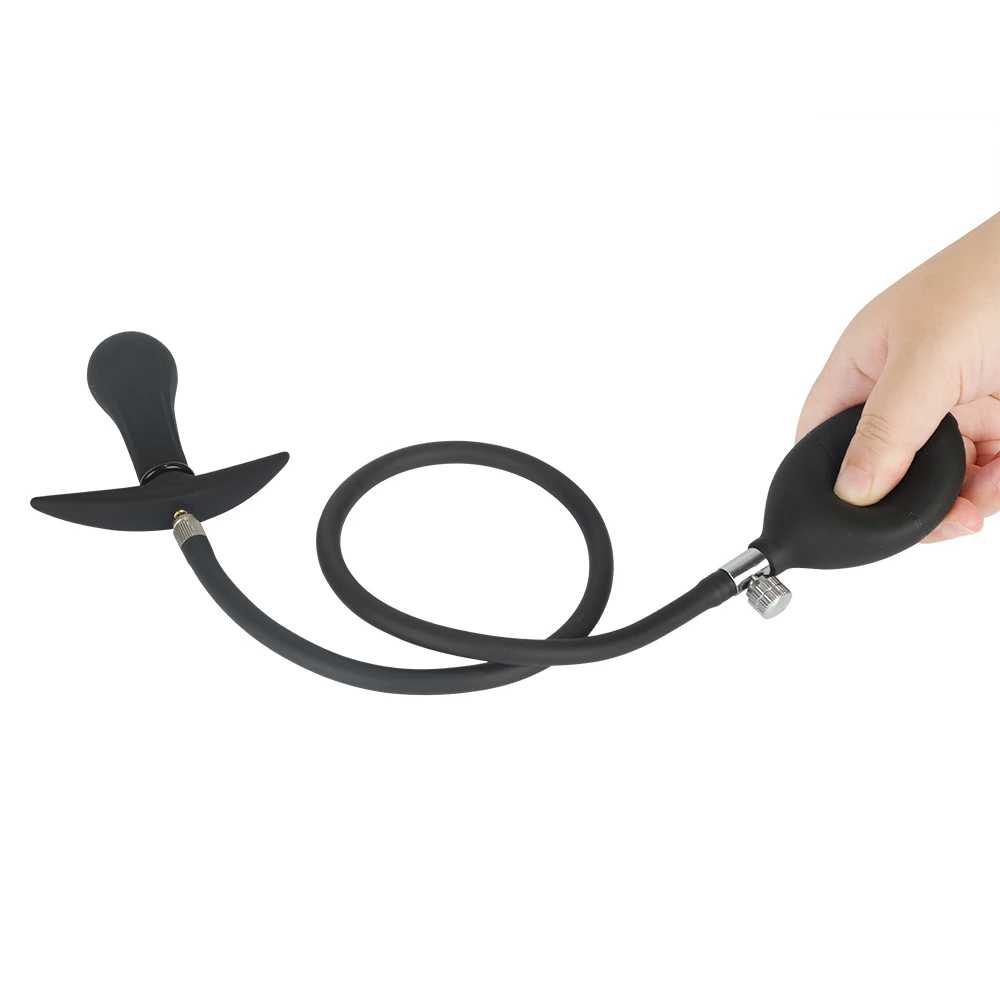 Inflatable Anal Plug Built-In Rolling Steel Ball Vaginal Dilator Pump Prostate Massager Stimulator Sex Toys For Couple | Красота и