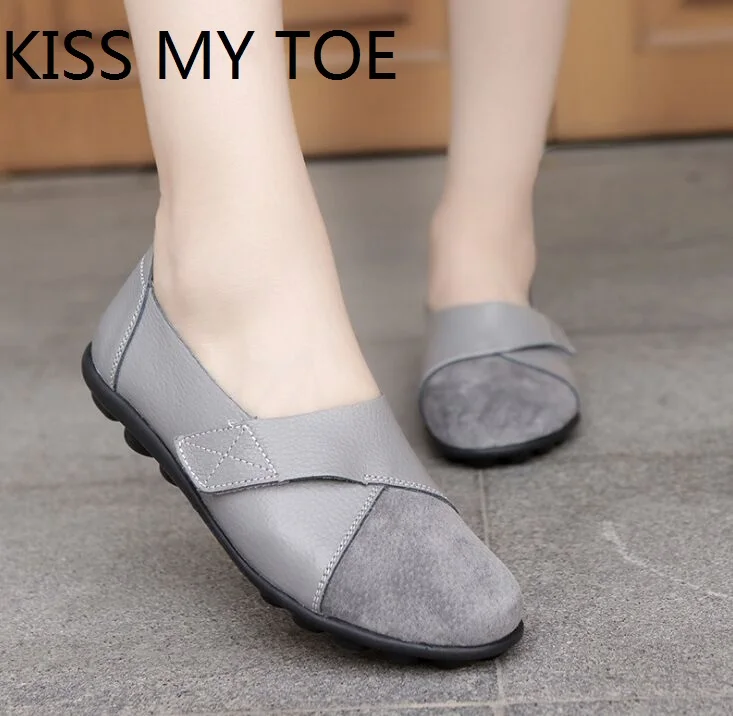 Fashion 2020 Suede Soft Genuine leather Casual Breathable Shoes For Women Flat Ladies Trainers Chaussure Femme Zapatos Mujer | Обувь