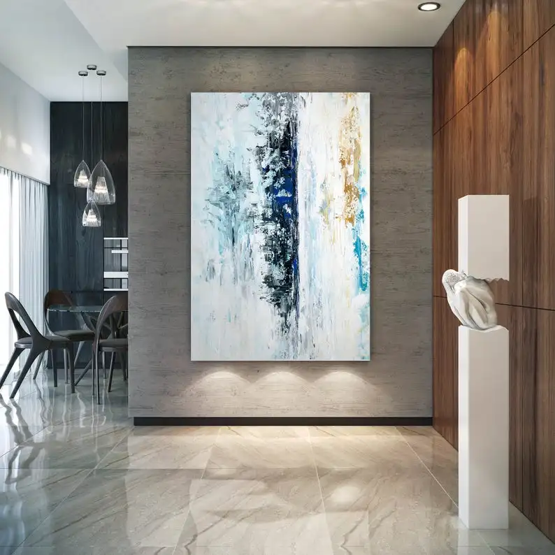 

Большая Современная Настенная живопись, большая Абстрактная живопись на холсте, большое искусство на холсте, уникальная живопись, настенное искусство на холсте