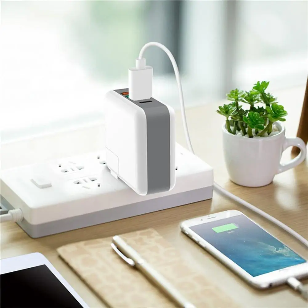 Зарядное устройство Fanshu с 4 USB портами и поддержкой быстрой зарядки 3 0|Зарядные