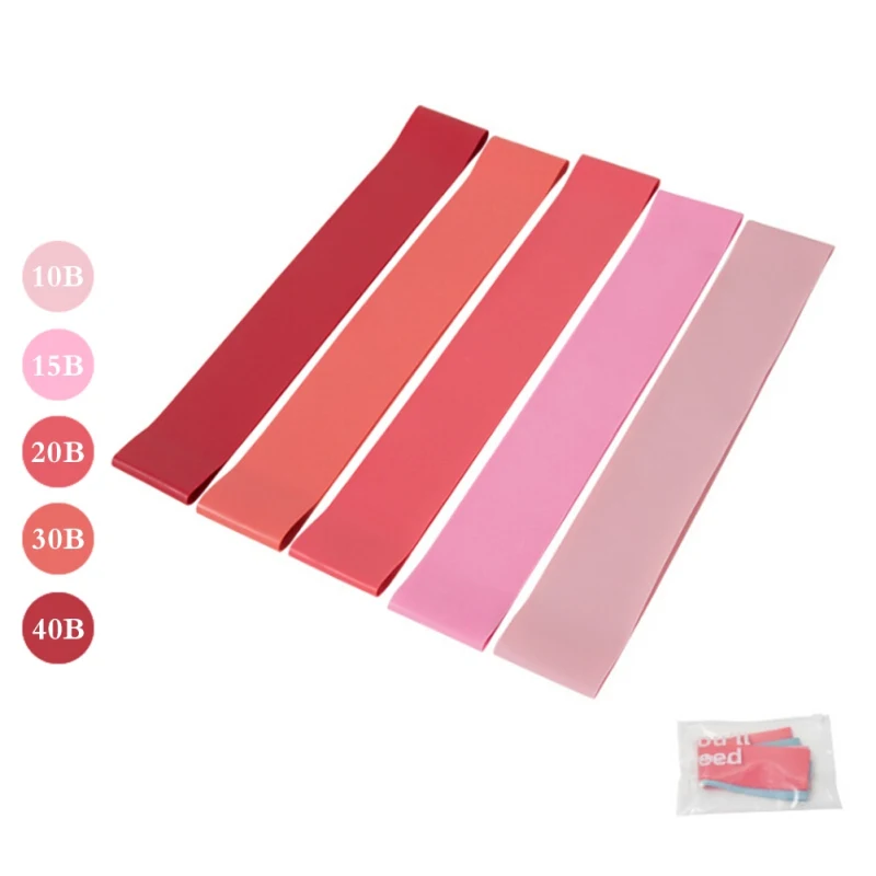 

5Pcs/Set Elastic Bands For Fitness Gum Resistance Bands Yoga Workout Sport Elastic Bands Rubber Training Exercise Equipments