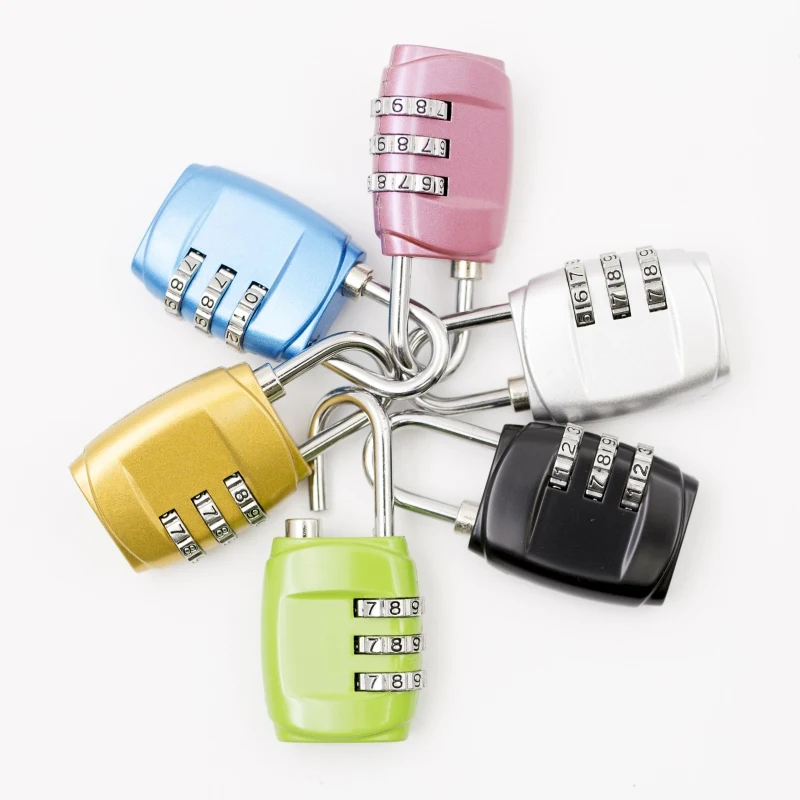 Велосипедный замок TSA замок для путешествий комбинированные замки 3 набора цифр пароль Комбинация чемодан с висячим замком багажные противоугонные замки