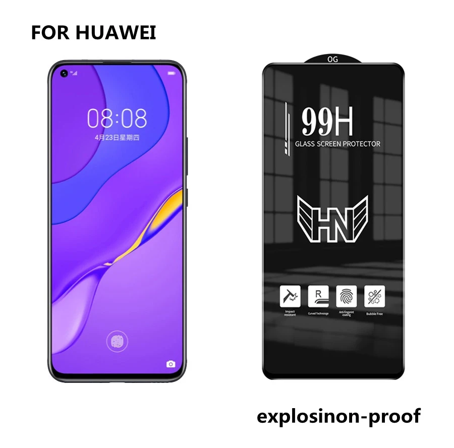 FOR Honour  full screen covered tempered glass smooth touch 99H for honour 20 20s 20pro 30 30lite  v30 8x 9x 9a 4tpro  10pieces
