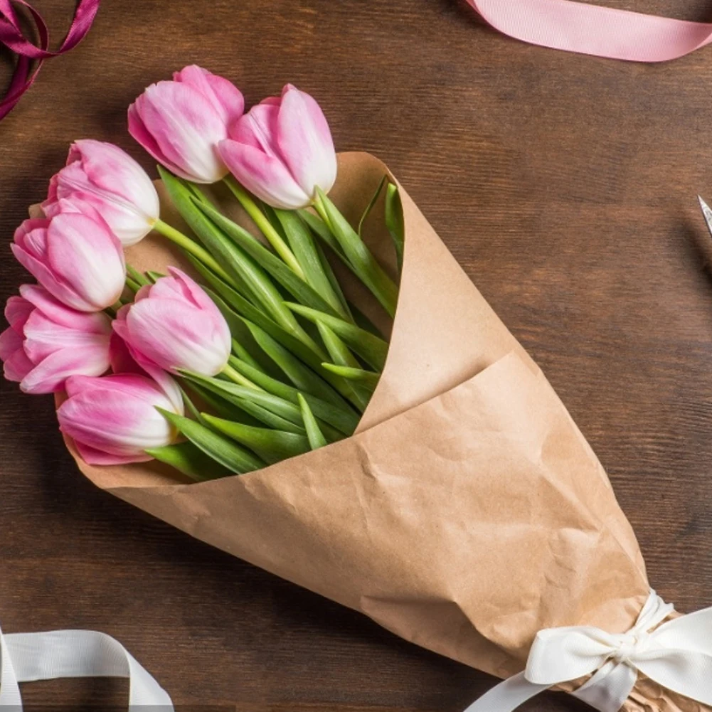 12 дюймов рулон крафт-бумаги переработанные рулоны натуральной коричневая