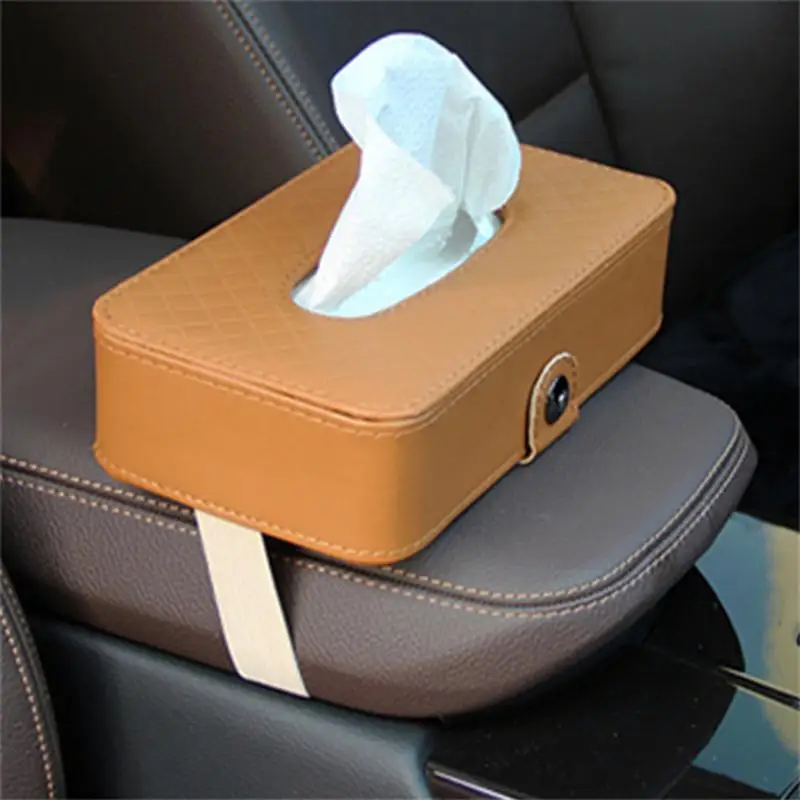 21 X 12.5cm Tissue Box Seat Back Hanging Holder Leather Strap Napkin Paper Container Car Accessories | Автомобили и мотоциклы