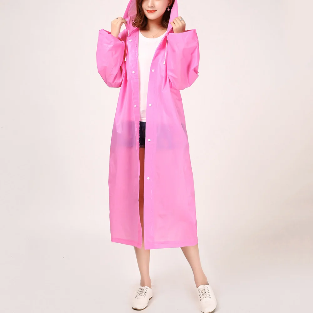 Unisex Reusable Portable Waterproof Hooded Outdoor Riding Long Raincoat Poncho Super lightweight and soft enough to be folded | Красота и